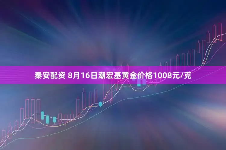 秦安配资 8月16日潮宏基黄金价格1008元/克